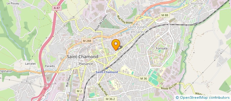 localisation de l'entreprise MONSIEUR AISSA OUCHENE à SAINT-CHAMOND