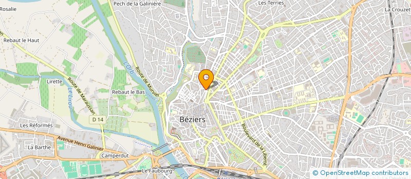 localisation de l'entreprise MONSIEUR AISSA OUMARTO  BEZIERS