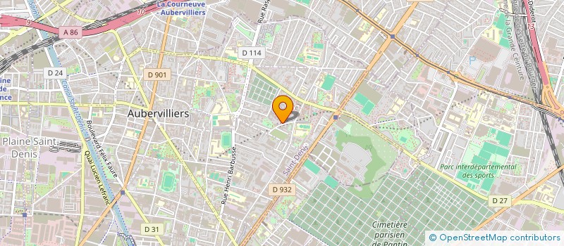 localisation de l'entreprise MONSIEUR AISSA SEBAA  AUBERVILLIERS