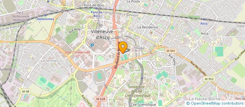 localisation de l'entreprise MONSIEUR AISSAM ADDOU à VILLENEUVE-D'ASCQ