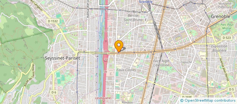 localisation de l'entreprise MONSIEUR AISSAM BELHADDAD  GRENOBLE