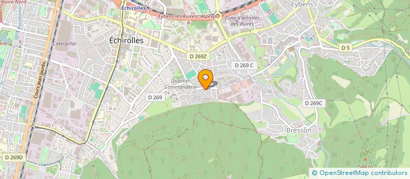 localisation de l'entreprise MONSIEUR AISSAM BOUSSAHA  ECHIROLLES
