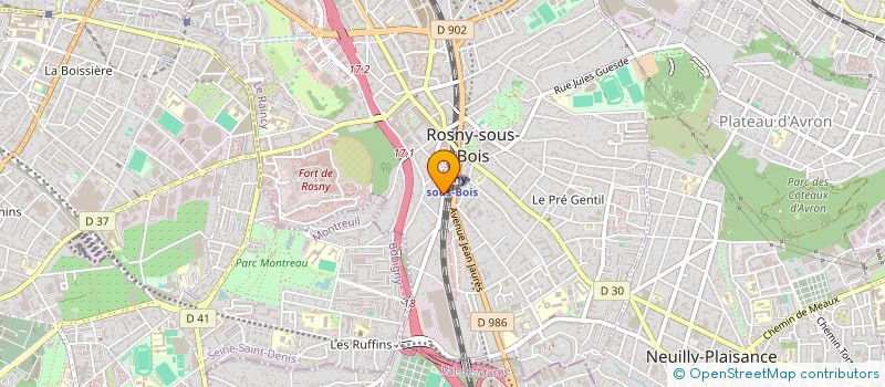 localisation de l'entreprise MONSIEUR AISSAM SAIDI  ROSNY-SOUS-BOIS