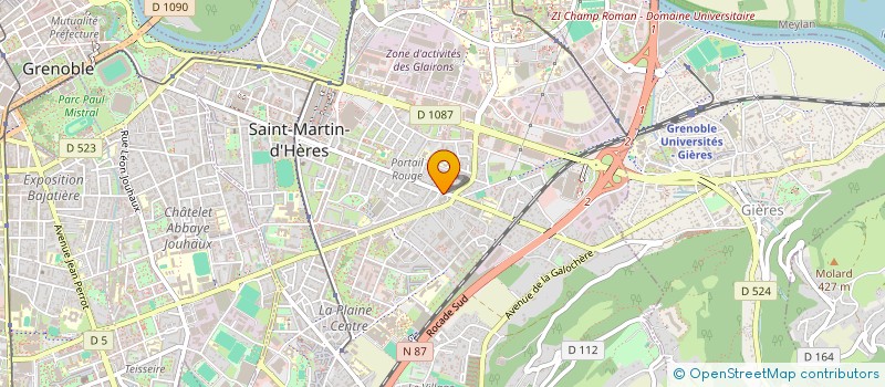 localisation de l'entreprise MONSIEUR AISSAME KOURRAD à SAINT-MARTIN-D'HERES