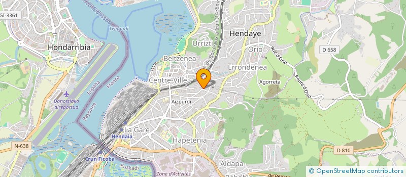 localisation de l'entreprise MONSIEUR AITOR COLINO  HENDAYE