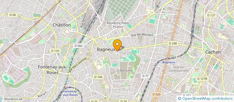 localisation de l'entreprise MONSIEUR AIYU ZHANG à BAGNEUX