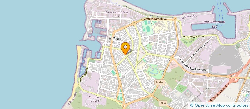 localisation de l'entreprise MONSIEUR AIYUB OMARJEE à LE PORT