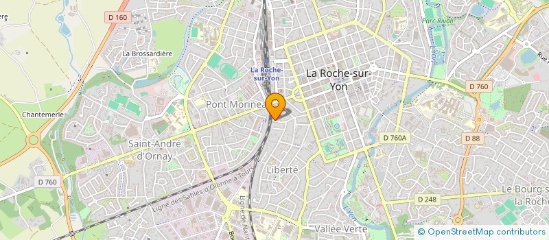 localisation de l'entreprise MONSIEUR AJAYKUMAR KOUDA  LA ROCHE-SUR-YON