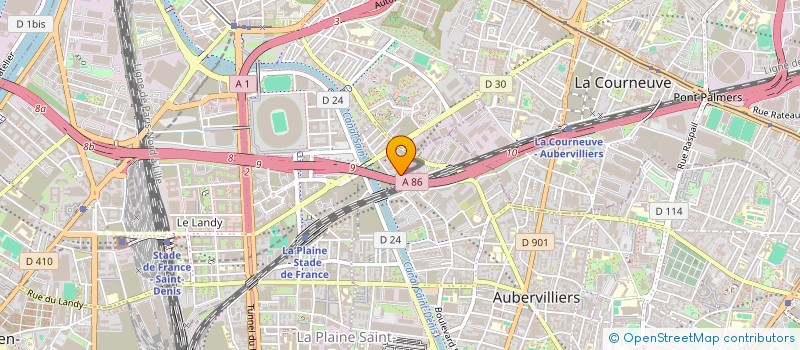 localisation de l'entreprise MONSIEUR AJMAL AHMADZAI  AUBERVILLIERS