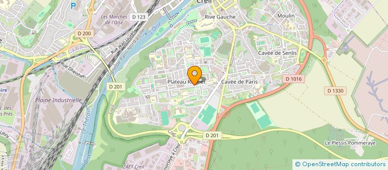 localisation de l'entreprise MONSIEUR AJMAL JABARKHIL  CREIL