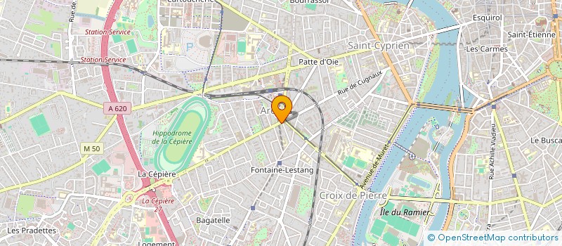 localisation de l'entreprise MONSIEUR AJMAL KUNDUZI  TOULOUSE