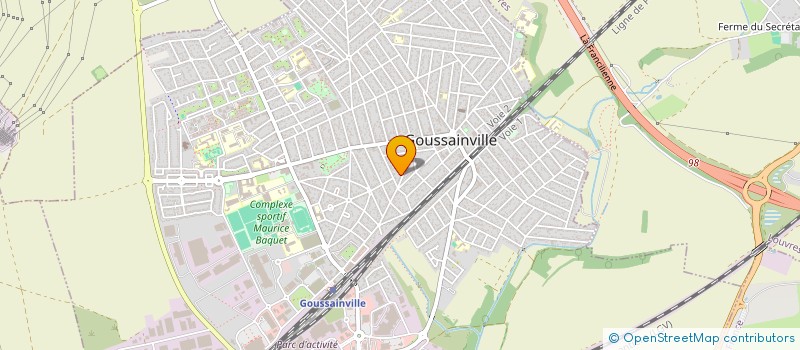 localisation de l'entreprise MONSIEUR AJMAL SENEZAI  GOUSSAINVILLE