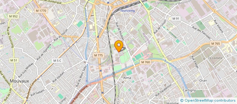 localisation de l'entreprise MONSIEUR AKA ELIDJE  TOURCOING