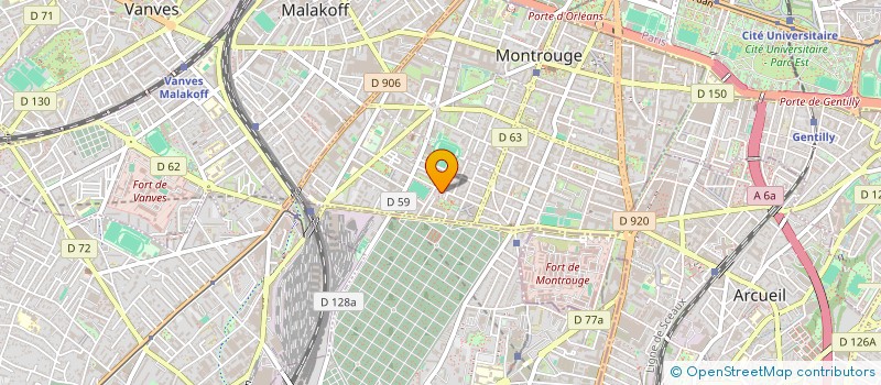 localisation de l'entreprise MONSIEUR AKAFFOU RICHARD ANGAH  MONTROUGE