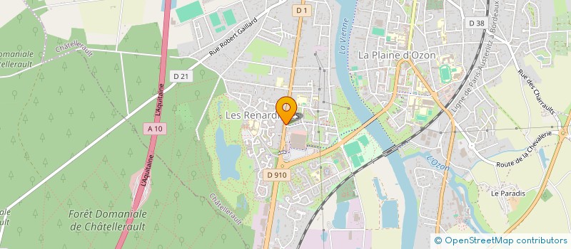 localisation de l'entreprise MONSIEUR AKBAR REZAEI  CHATELLERAULT