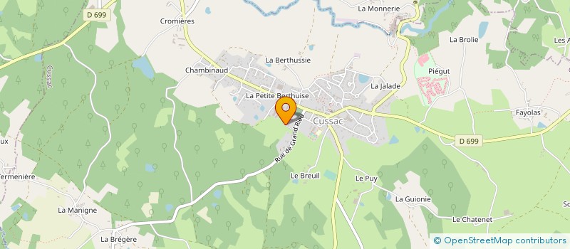 localisation de l'entreprise MONSIEUR AKGUN DEMIR à CUSSAC