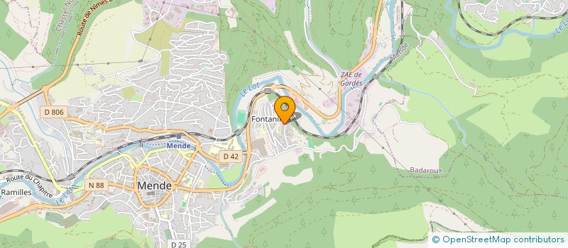 localisation de l'entreprise MONSIEUR AKHMED KHARACHOEV  MENDE