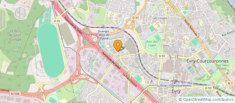 localisation de l'entreprise MONSIEUR AKHMED OZMANOV  EVRY-COURCOURONNES