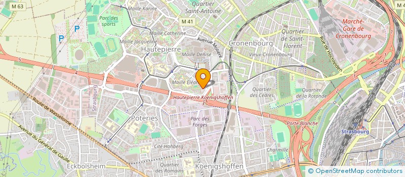 localisation de l'entreprise MONSIEUR AKIF BELPINAR à STRASBOURG