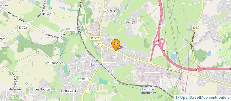 localisation de l'entreprise MONSIEUR AKIL LEKGEGAJ  LENTILLY