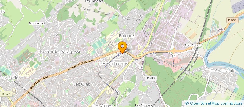 localisation de l'entreprise MONSIEUR AKIL MAHJOUB  BESANCON