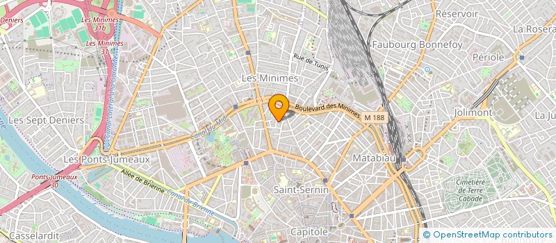 localisation de l'entreprise MONSIEUR AKIM AZIZ  TOULOUSE