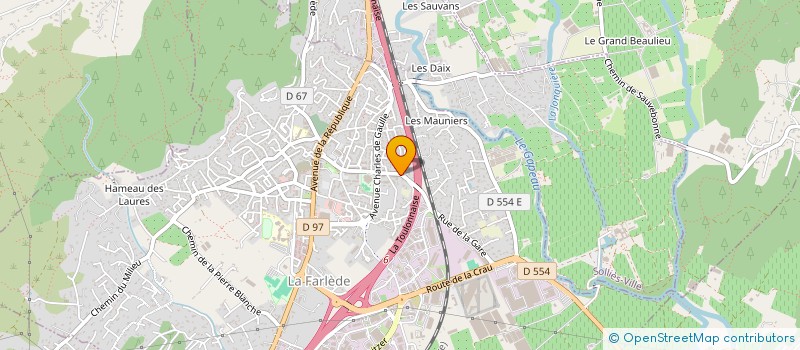 localisation de l'entreprise MONSIEUR AKIM BEZIOUNE  LA FARLEDE