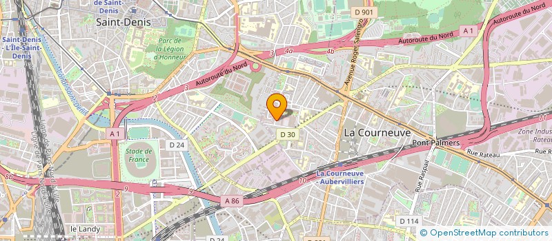 localisation de l'entreprise MONSIEUR AKIM CHIR à LA COURNEUVE