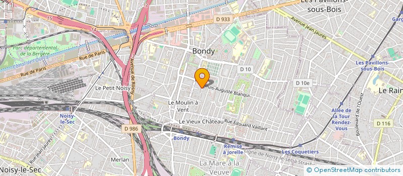 localisation de l'entreprise MONSIEUR AKIM DJOUADA  BONDY