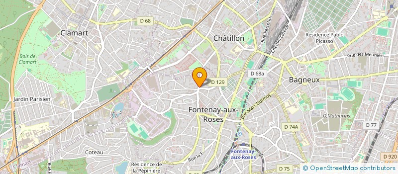 localisation de l'entreprise MONSIEUR AKIM HARBA à FONTENAY-AUX-ROSES