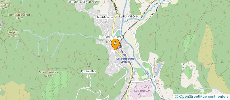 localisation de l'entreprise MONSIEUR AKIM HEBILI à LE BOUSQUET-D'ORB
