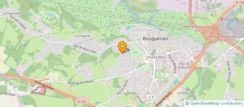 localisation de l'entreprise MONSIEUR AKIM IBRAHIMI à BOUGUENAIS