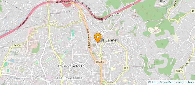 localisation de l'entreprise MONSIEUR AKIM JARRAR à LE CANNET