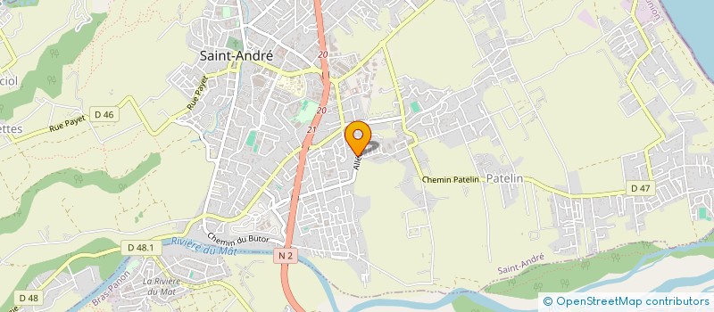 localisation de l'entreprise MONSIEUR AKIM LETANG TAYE CANDASSAMY  SAINT-ANDRE