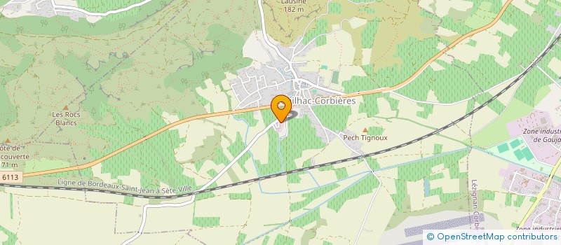 localisation de l'entreprise MONSIEUR AKIM YKKEL  CONILHAC-CORBIERES