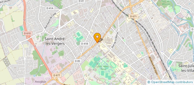 localisation de l'entreprise MONSIEUR AKIM ZERRADI  SAINT-ANDRE-LES-VERGERS