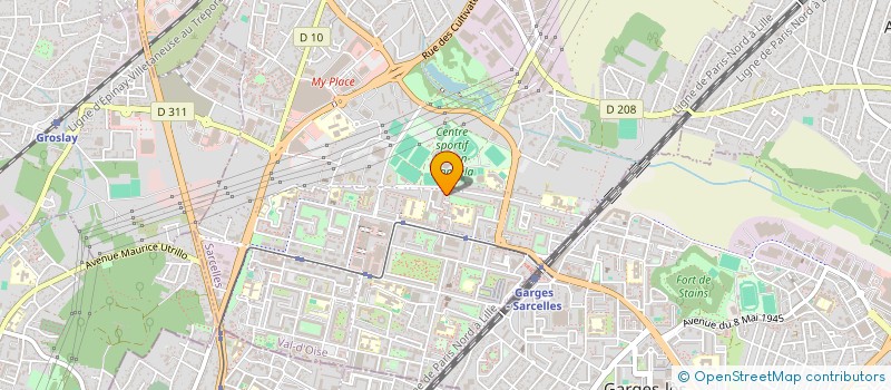 localisation de l'entreprise MONSIEUR AKIN KUTLU  SARCELLES