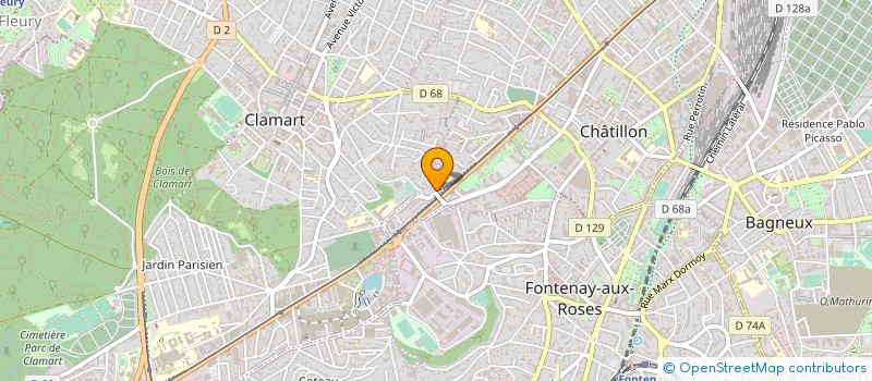 localisation de l'entreprise MONSIEUR AKIRA ISHIMARU  CHATILLON