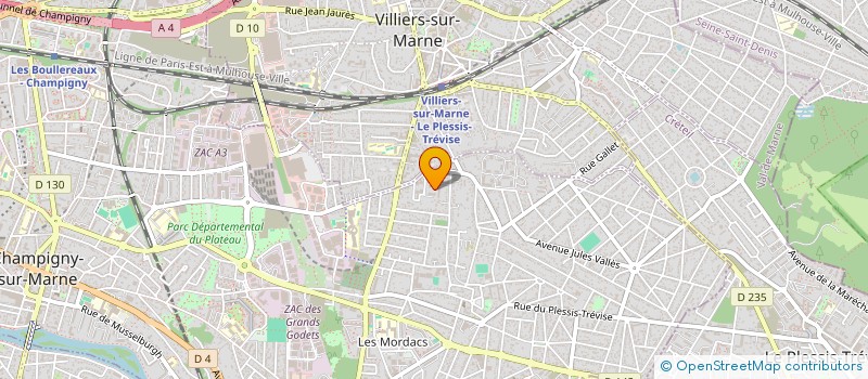 localisation de l'entreprise MONSIEUR AKLI BACHIRI  CHAMPIGNY-SUR-MARNE