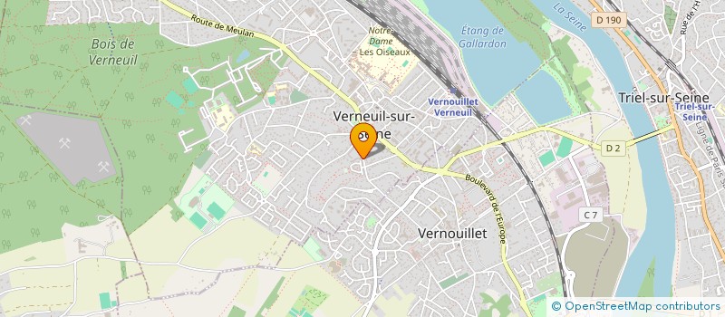localisation de l'entreprise MONSIEUR AKLI BENDJEDI à VERNEUIL-SUR-SEINE