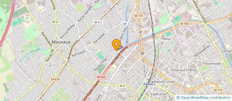 localisation de l'entreprise MONSIEUR AKLI BOUGHIAS à TOURCOING