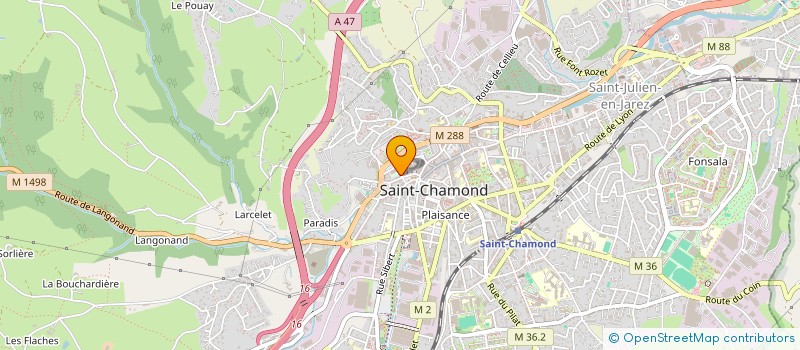 localisation de l'entreprise MONSIEUR AKLI BOUTAHRA à SAINT-CHAMOND