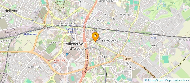 localisation de l'entreprise MONSIEUR AKLI CHETOUANI à VILLENEUVE-D'ASCQ