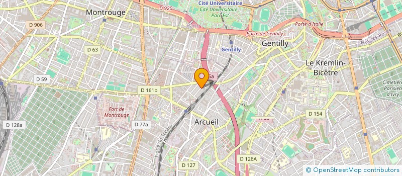 localisation de l'entreprise MONSIEUR AKLI KAHIA à ARCUEIL