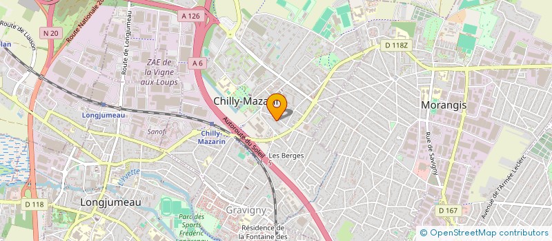 localisation de l'entreprise MONSIEUR AKLI MAMERI à CHILLY-MAZARIN