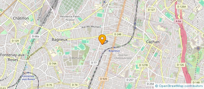 localisation de l'entreprise MONSIEUR AKLI NACEF à BAGNEUX