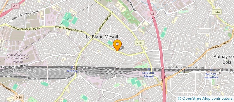 localisation de l'entreprise MONSIEUR AKLI OUAZENE à LE BLANC-MESNIL