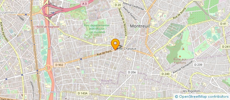 localisation de l'entreprise MONSIEUR AKLI TACHOUR à MONTREUIL
