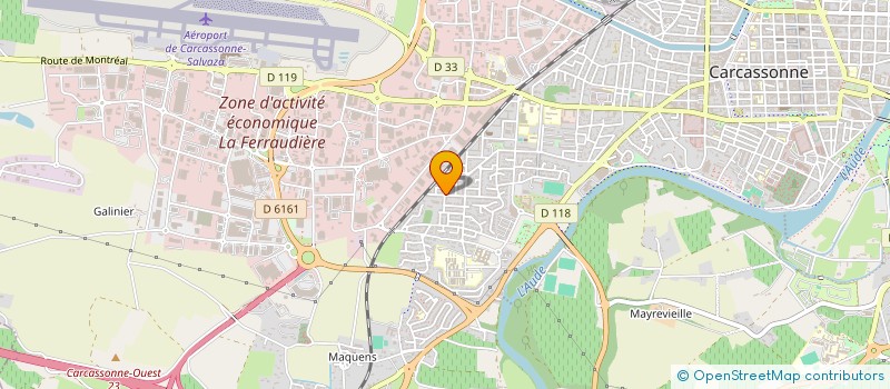 localisation de l'entreprise MONSIEUR AKLI ZEGGAGH  CARCASSONNE