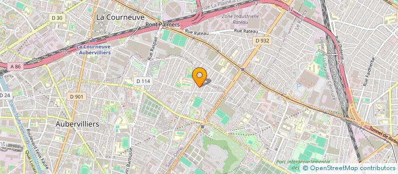 localisation de l'entreprise MONSIEUR AKO VAN OOST  AUBERVILLIERS